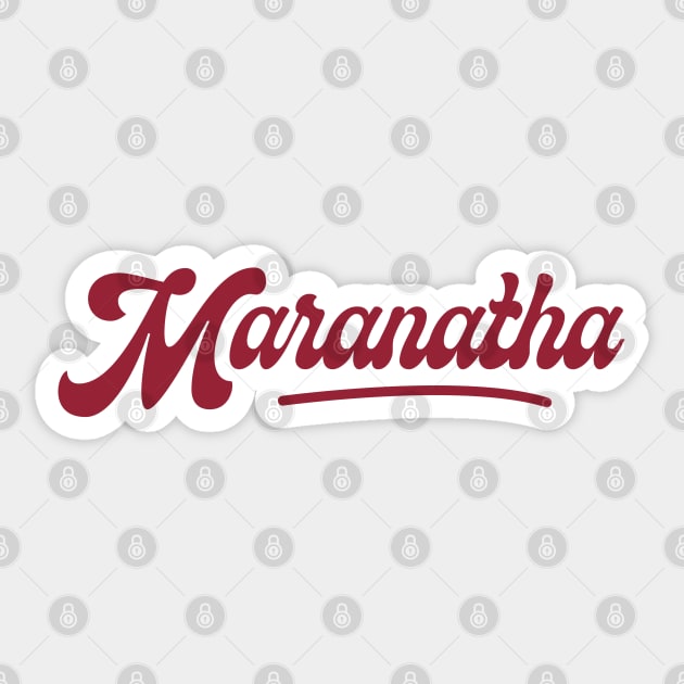 Maranatha Vintage Sticker by Church Store